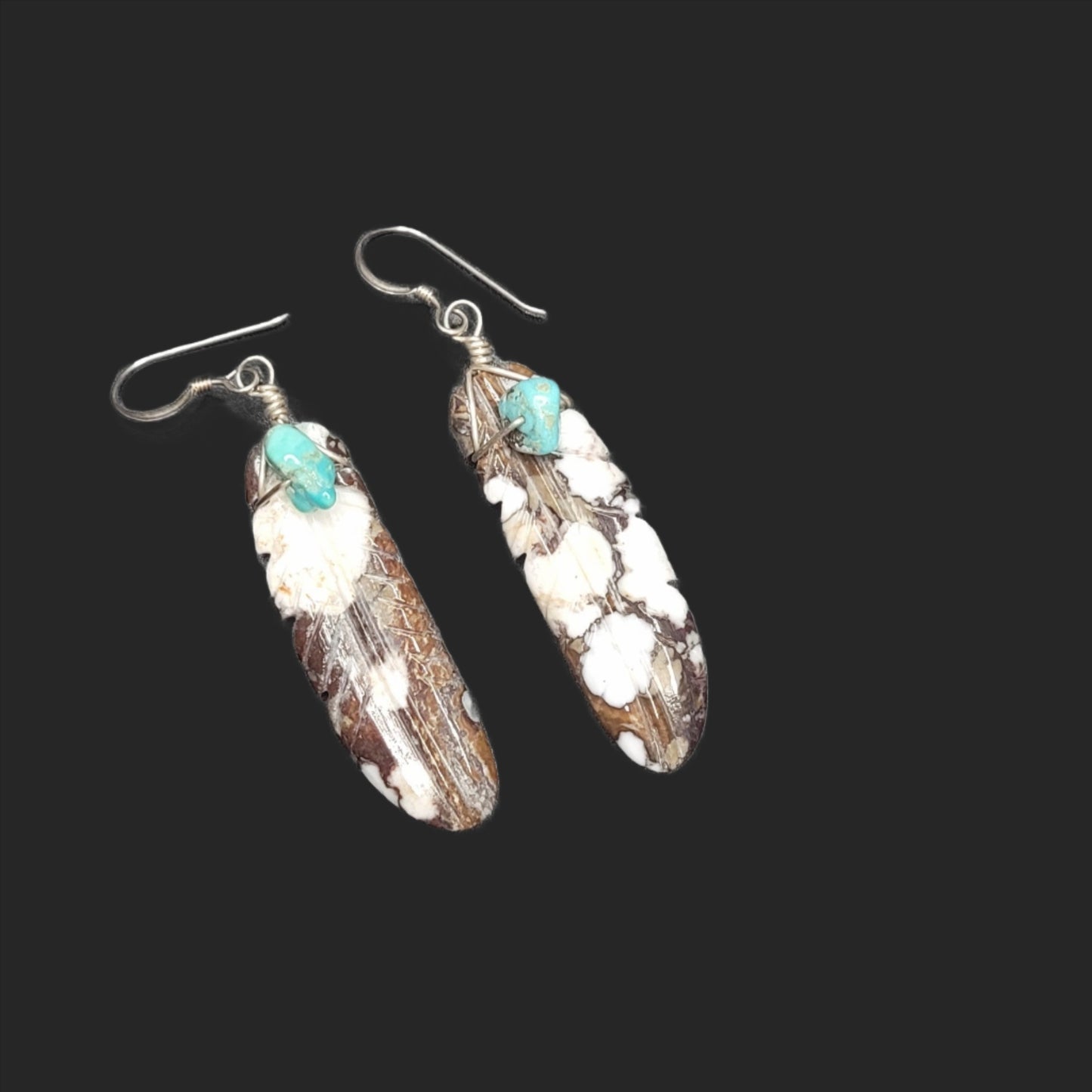 Authentic Native American Feather Earrings