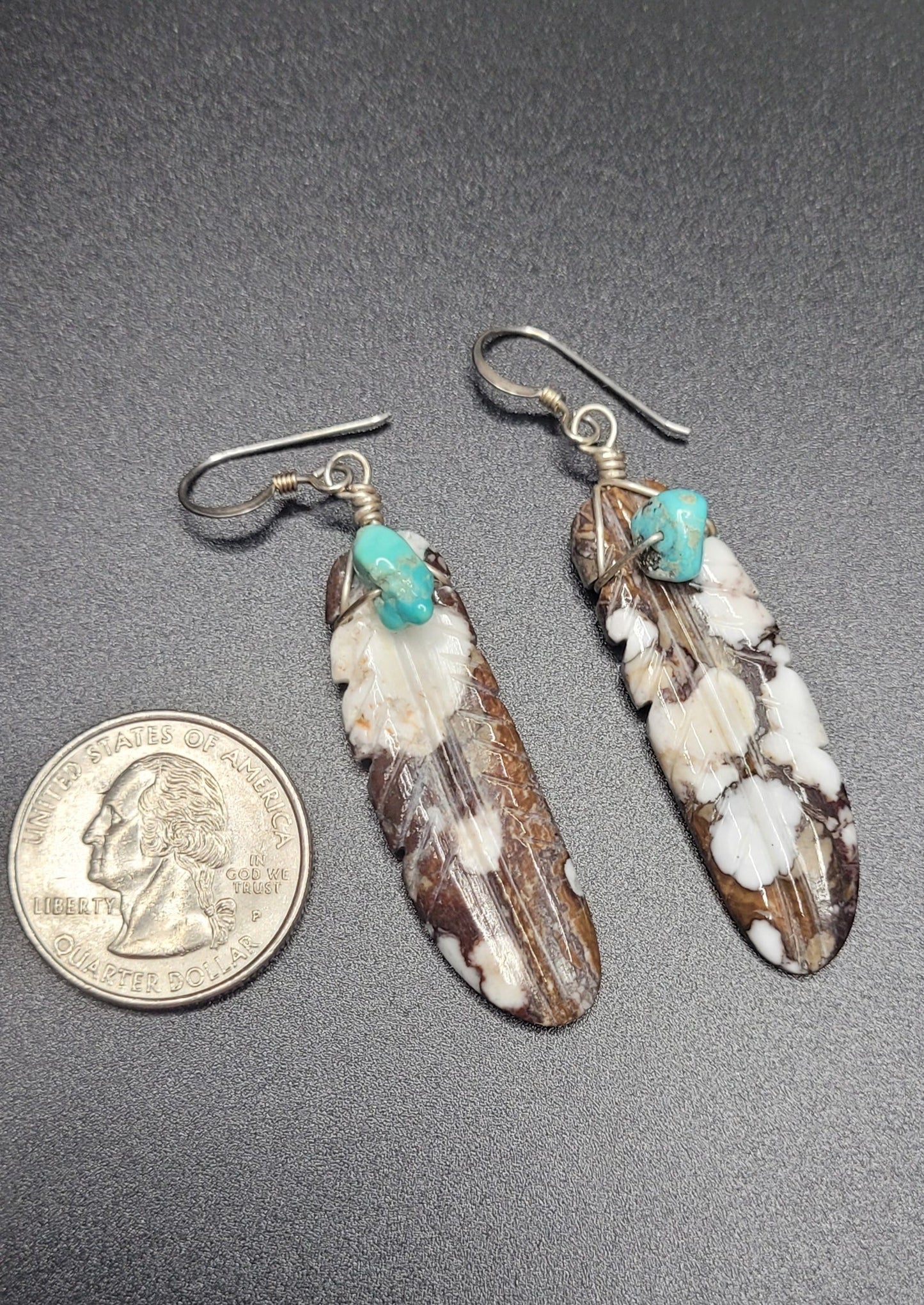 Authentic Native American Feather Earrings