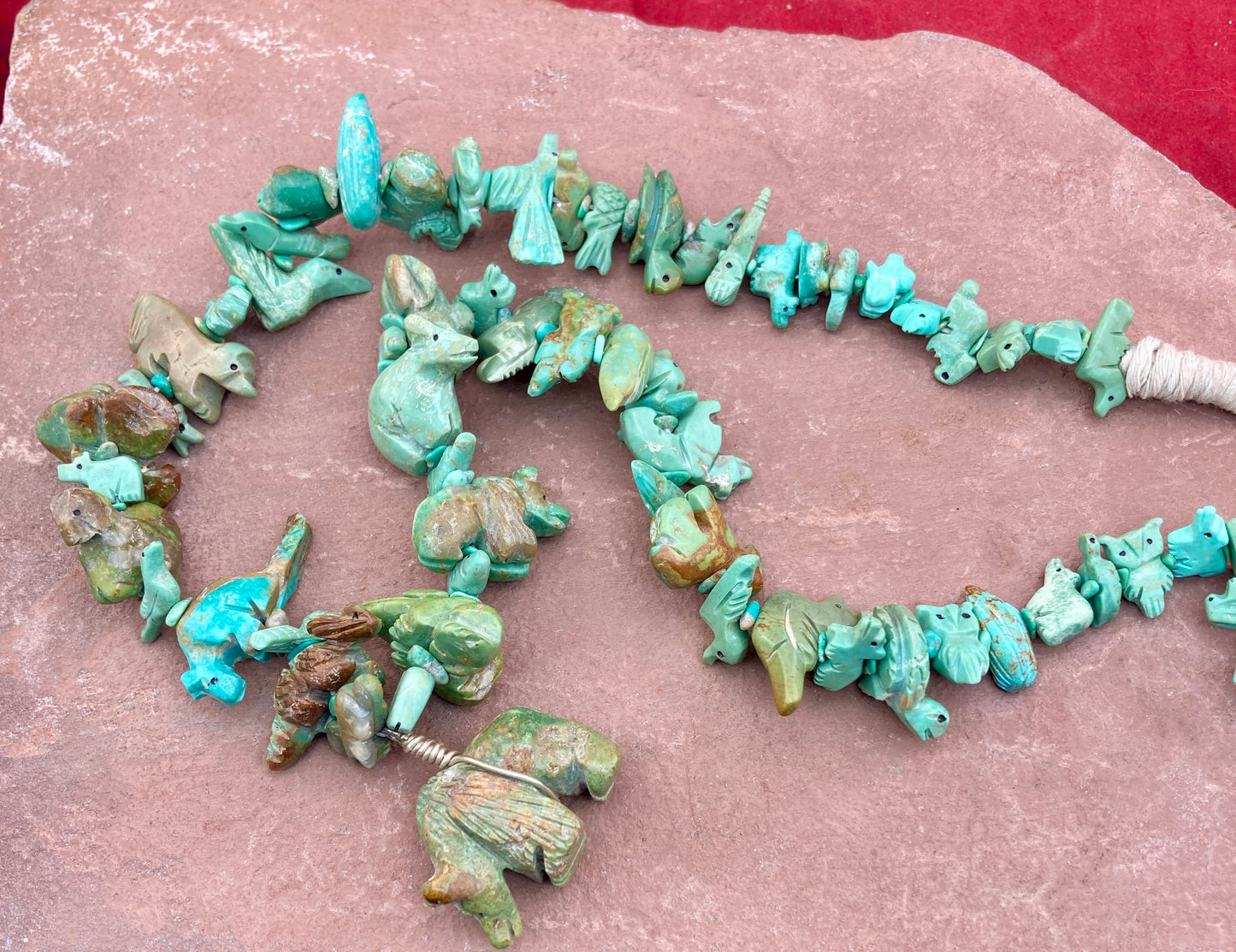 Authentic Turquoise Fetish Stack Necklace